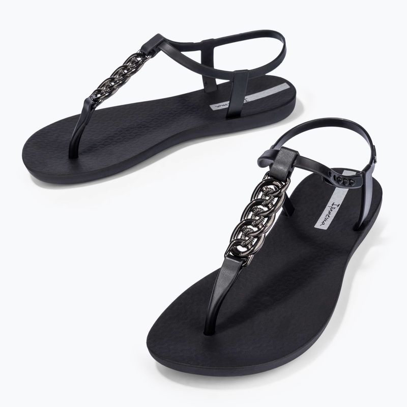 Sandali Ipanema Class Chain donna nero/grigio scuro 10