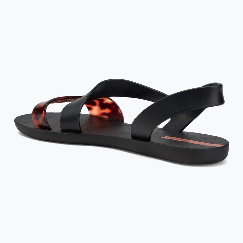 Sandali Ipanema Vibe nero/tartaruga/rosa da donna 3