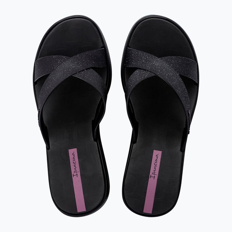 Infradito donna Ipanema High Fashion II Slide nero/glitter nero/lilla 9