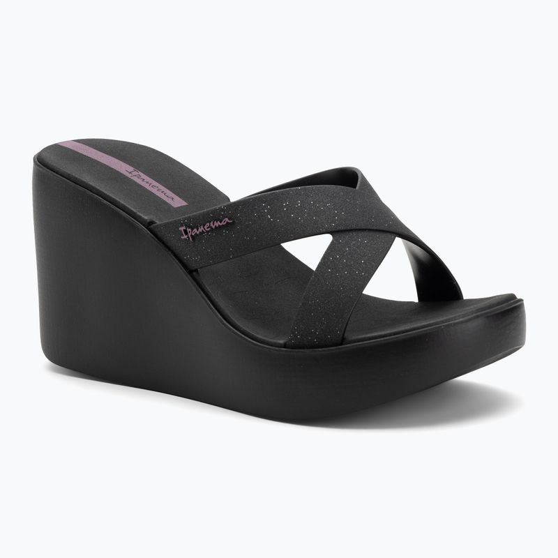 Infradito donna Ipanema High Fashion II Slide nero/glitter nero/lilla