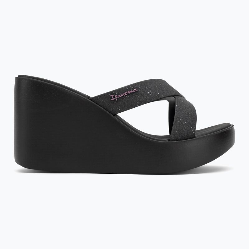 Infradito donna Ipanema High Fashion II Slide nero/glitter nero/lilla 2