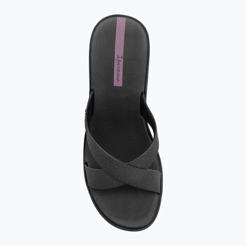 Infradito donna Ipanema High Fashion II Slide nero/glitter nero/lilla 5