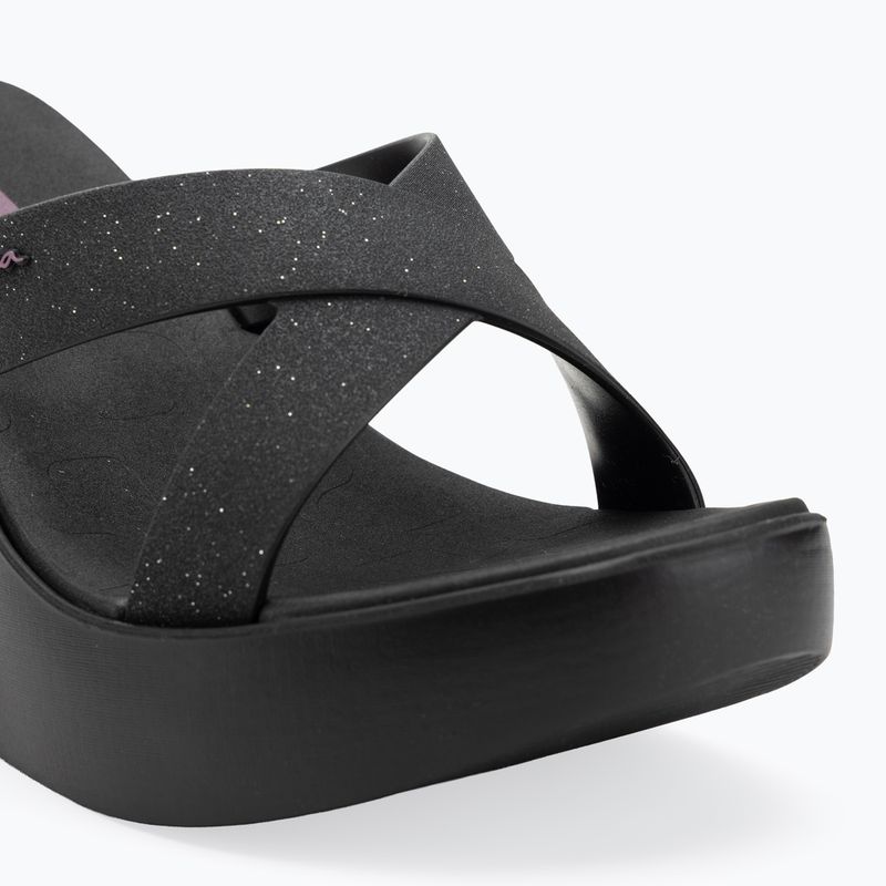 Infradito donna Ipanema High Fashion II Slide nero/glitter nero/lilla 7