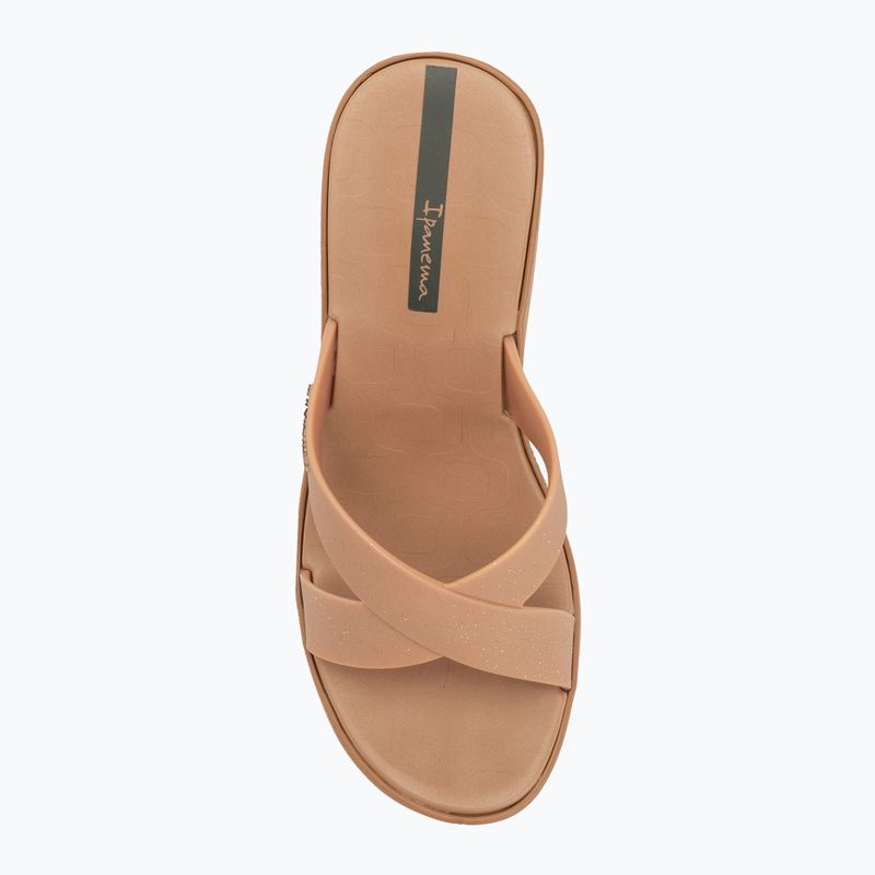 Infradito donna Ipanema High Fashion II Slide beige/glitter beige/verde 5