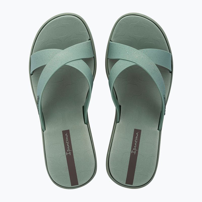 Infradito donna Ipanema High Fashion II Slide verde/glitter verde/grigio 2