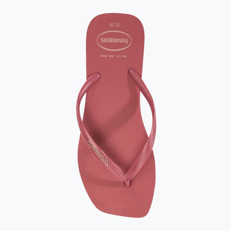 Infradito Havaianas Square Logo Donna Pop Up pau brasil 5