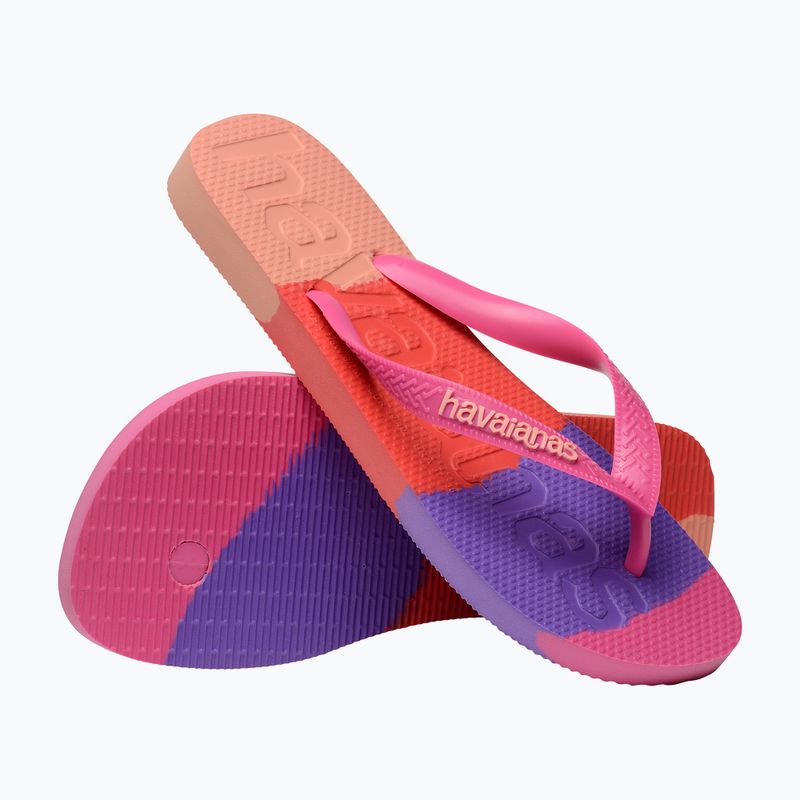 Havaianas Top Logomania Colors II rosa infradito 12