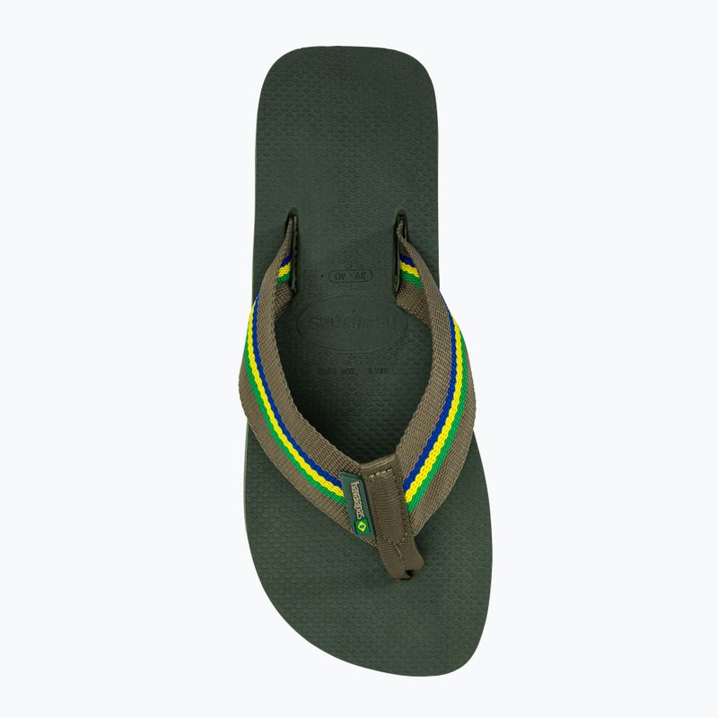 Infradito Havaianas Urban Brasil verde oliva da uomo 5