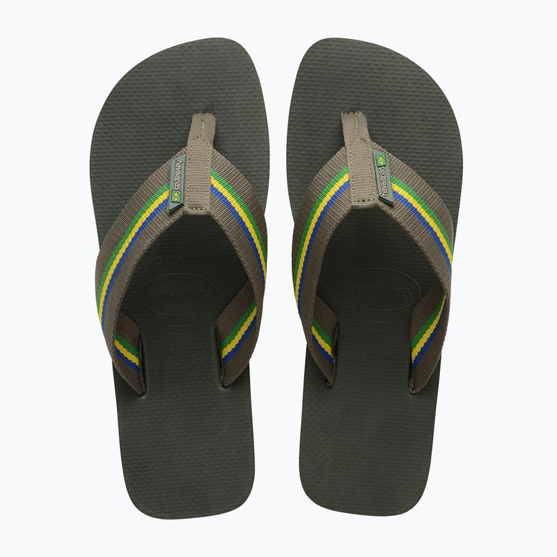 Infradito Havaianas Urban Brasil verde oliva da uomo 11