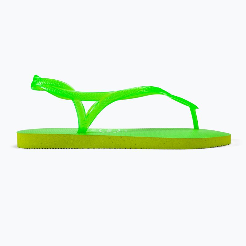 Sandali da donna Havaianas Luna Verde limone neon 2