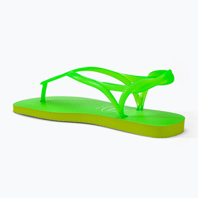 Sandali da donna Havaianas Luna Verde limone neon 3