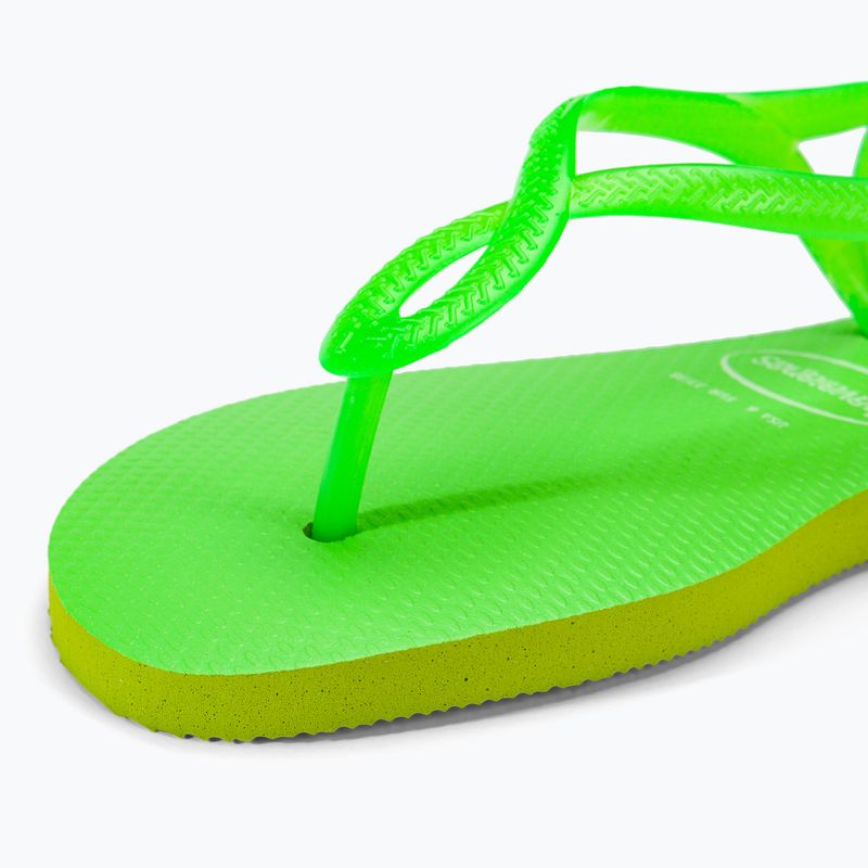 Sandali da donna Havaianas Luna Verde limone neon 7