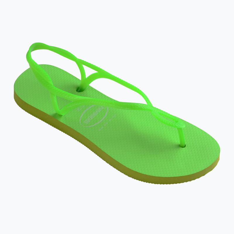 Sandali da donna Havaianas Luna Verde limone neon 8