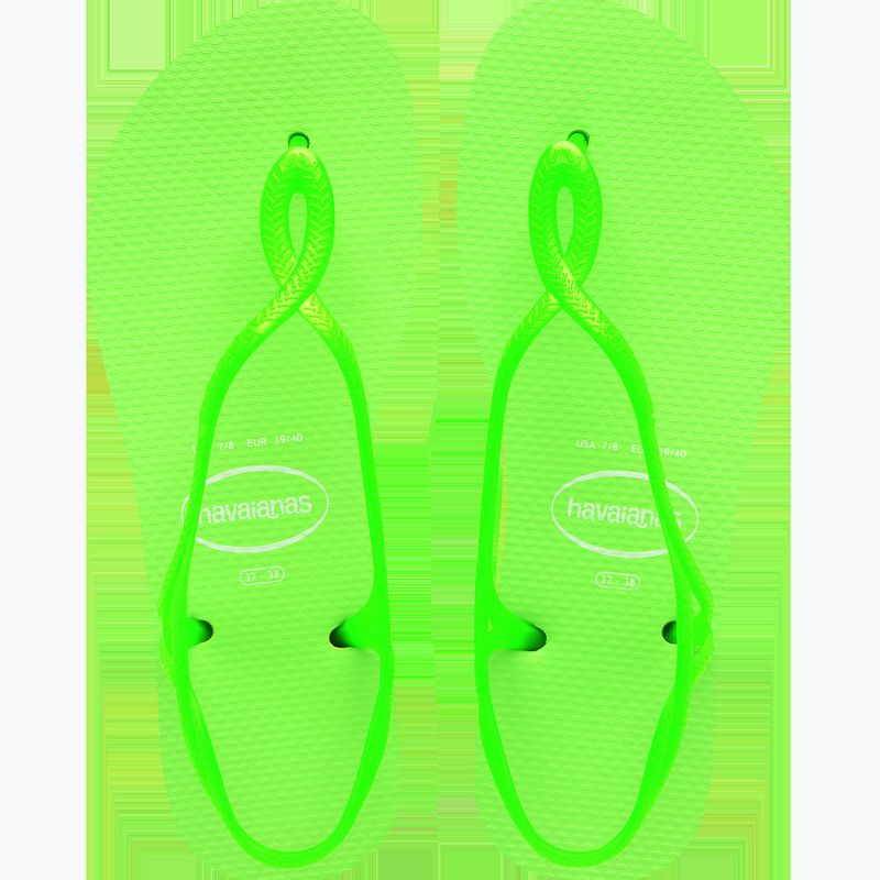 Sandali da donna Havaianas Luna Verde limone neon 12