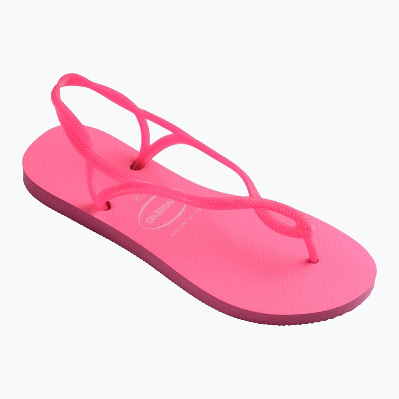 Sandali Havaianas Luna rosa fluo da donna 8