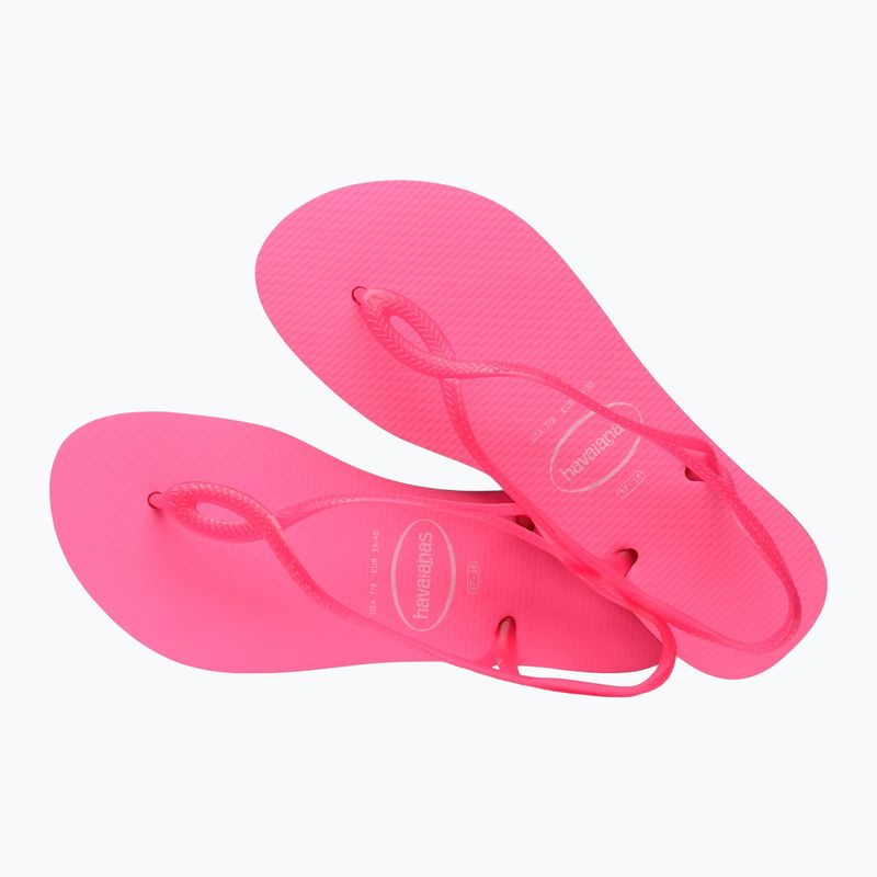 Sandali Havaianas Luna rosa fluo da donna 10