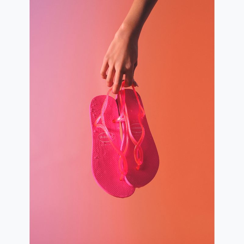 Sandali Havaianas Luna rosa fluo da donna 14