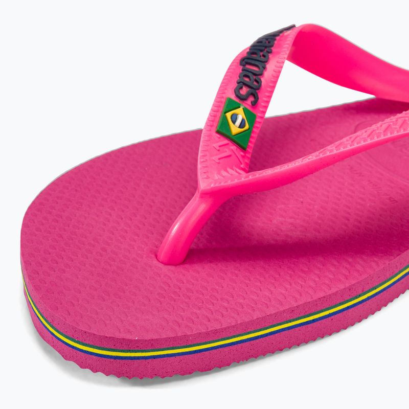 Havaianas Brasil Logo Neon infradito rosa flux / rosa flux 3