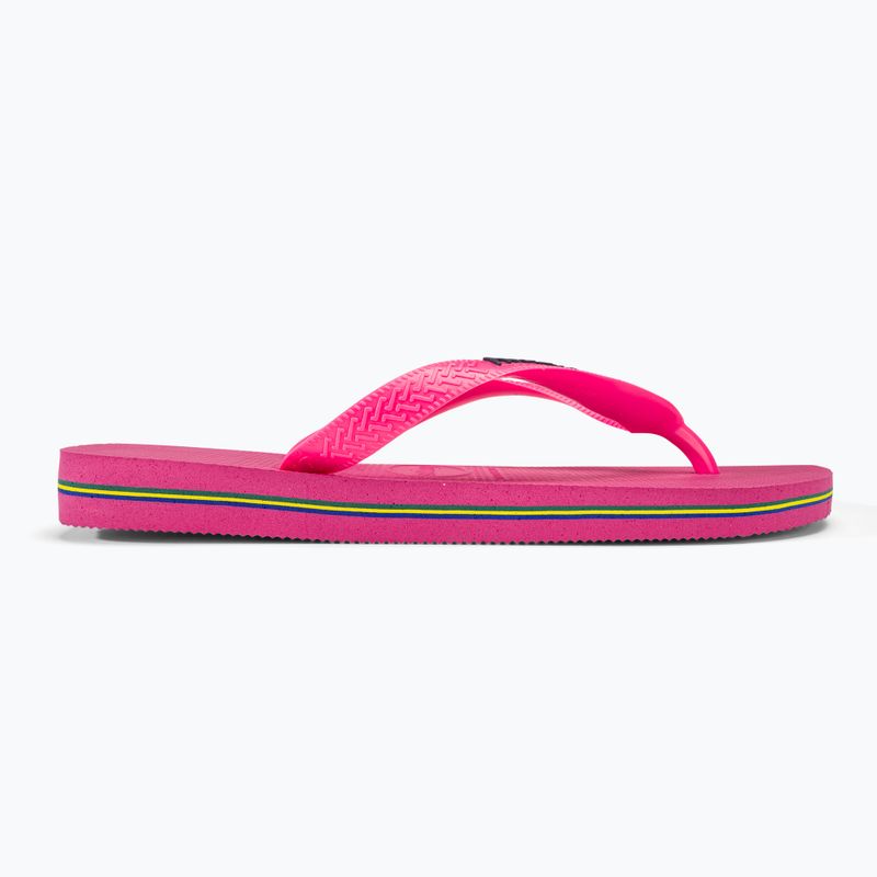 Havaianas Brasil Logo Neon infradito rosa flux / rosa flux 4