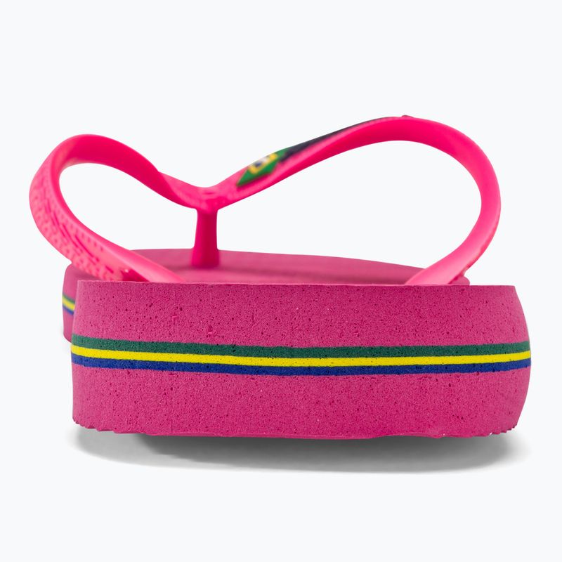 Havaianas Brasil Logo Neon infradito rosa flux / rosa flux 6