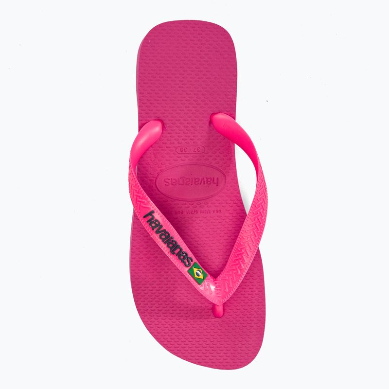 Havaianas Brasil Logo Neon infradito rosa flux / rosa flux 7