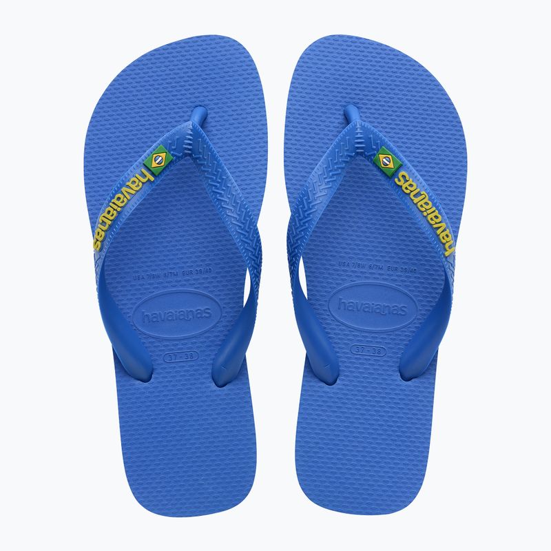 Havaianas Brasil Logo Neon infradito blu stella / blu stella 10