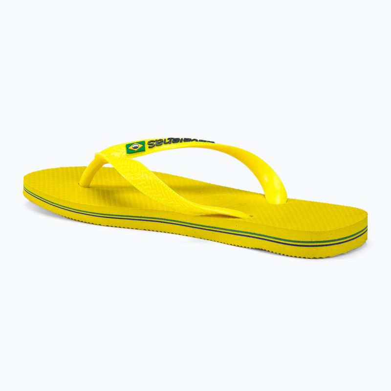 Havaianas Brasil Logo Neon infradito giallo agrumi / giallo agrumi 3