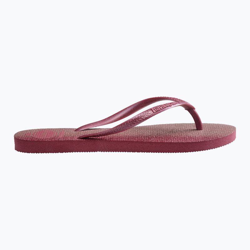 Infradito Havaianas Slim Gloss amaranto da donna 2