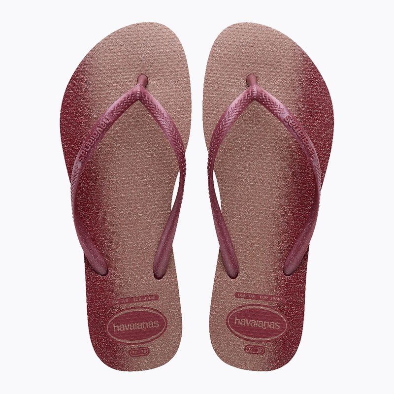 Infradito Havaianas Slim Gloss amaranto da donna 3