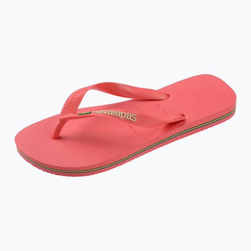 Infradito Havaianas Brasil Logo tropicale corallo 2