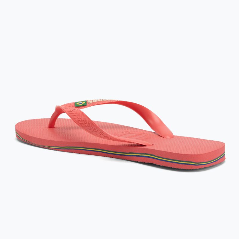 Infradito Havaianas Brasil Logo tropicale corallo 3