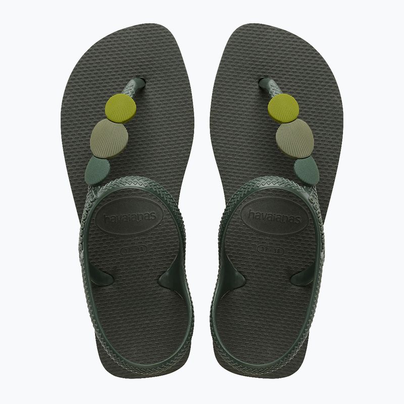 Havaianas Flash Urban Plus sandali da donna verde oliva 4