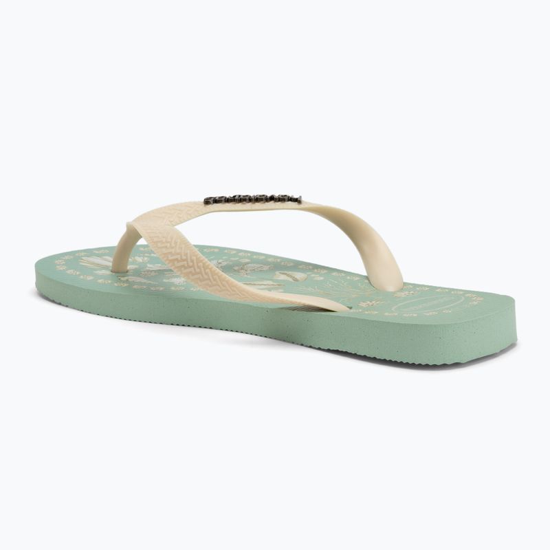 Infradito Havaianas Top Tropicalia Vibes da donna, colore verde costa 3
