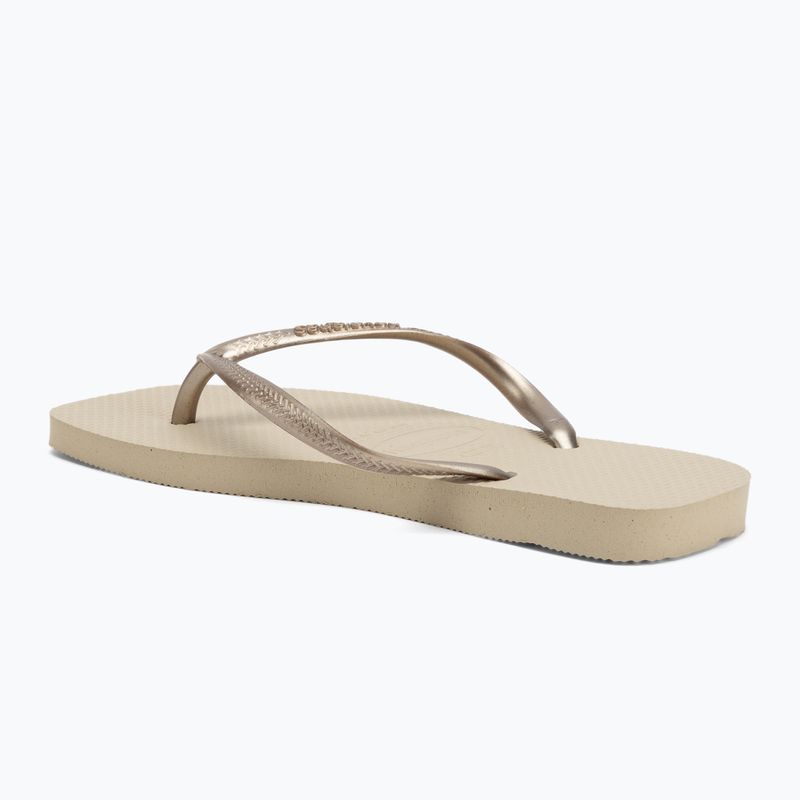 Infradito Havaianas Slim Square donna grigio sabbia 3