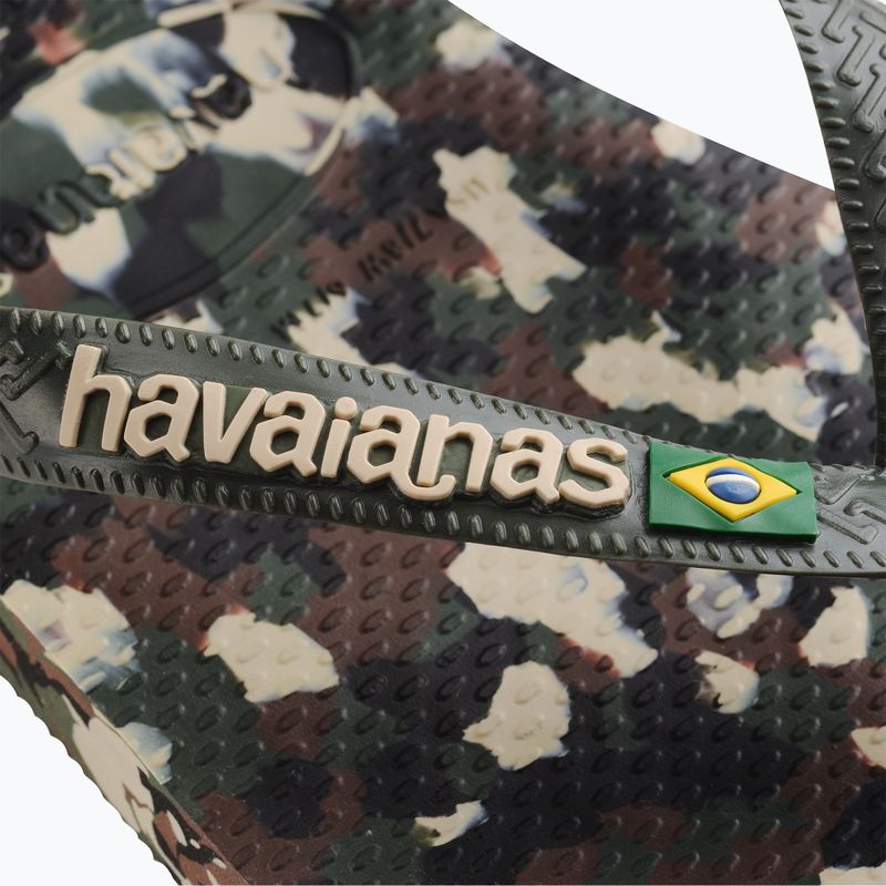 Infradito Havaianas Brasil Tech II verde oliva 8