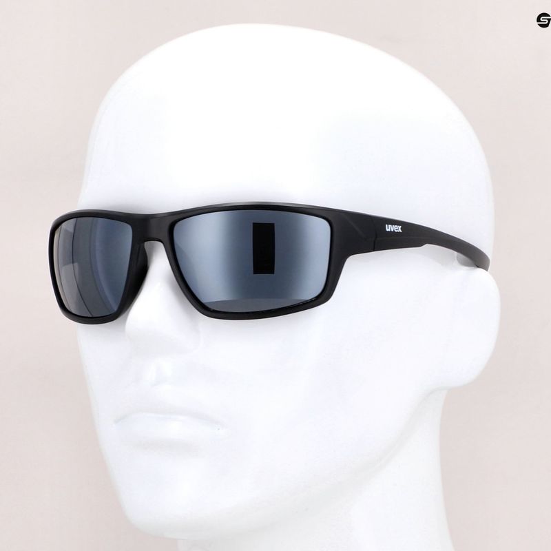 Occhiali da sole UVEX Sportstyle 230 nero opaco/argento lucido 11