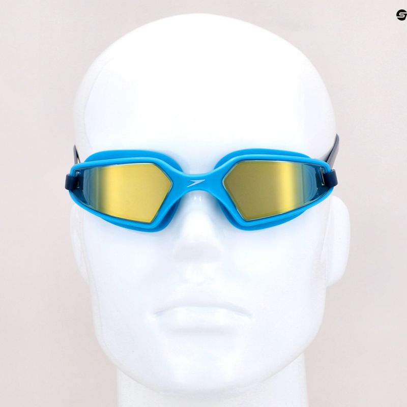 Occhialini Speedo Hydropulse Mirror Junior navy/blu bay/giallo oro 7