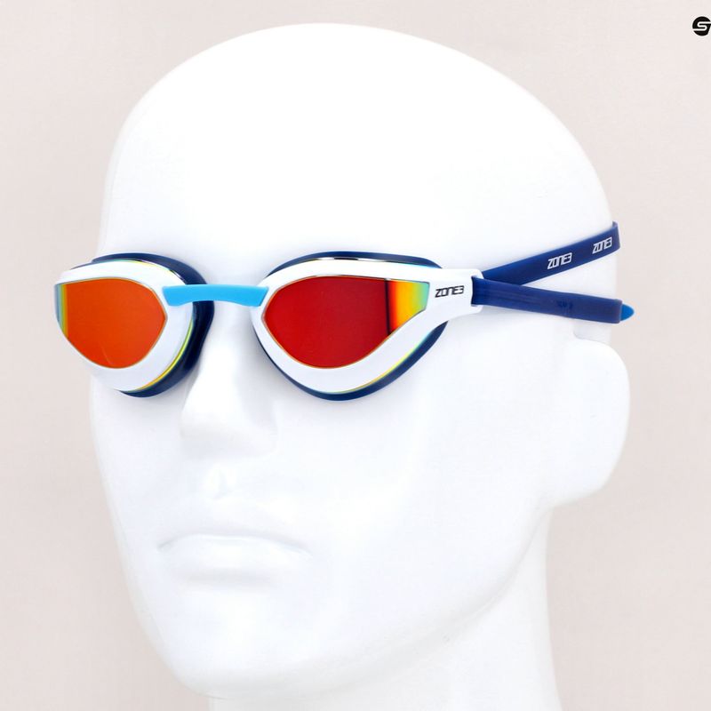Occhiali da nuoto ZONE3 Viper Mirror bianco/marino 7
