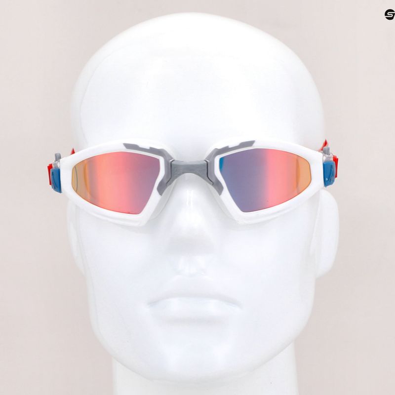 Occhiali da nuoto Aquasphere Kayenne Pro bianco/grigio/rosso specchiato 8