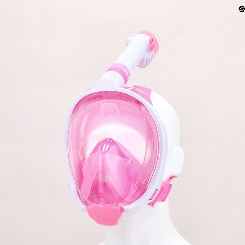 Maschera integrale per bambini per lo snorkeling AQUASTIC SMK-01R rosa 12