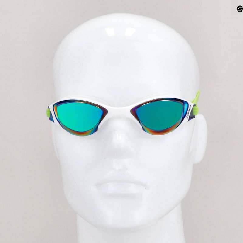 Occhialini da nuoto ZONE3 Aspect arcobaleno a specchio/lime/bianco 7
