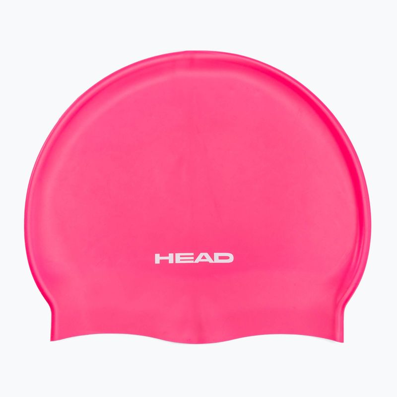 Cuffia da bagno HEAD Silicone Flat per bambini fuscia