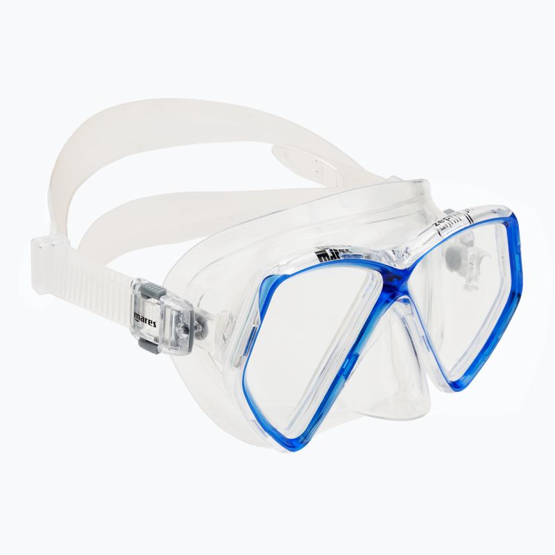 Maschera snorkel Mares Zephir JR blu/chiaro per bambini