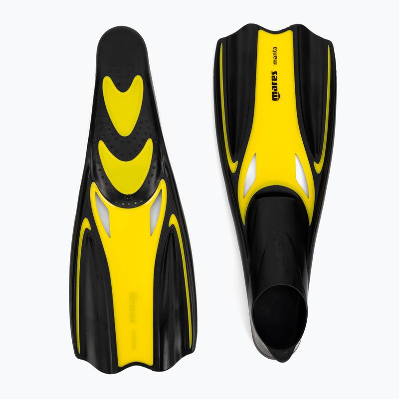 Pinne da snorkeling Mares Manta giallo/nero 2