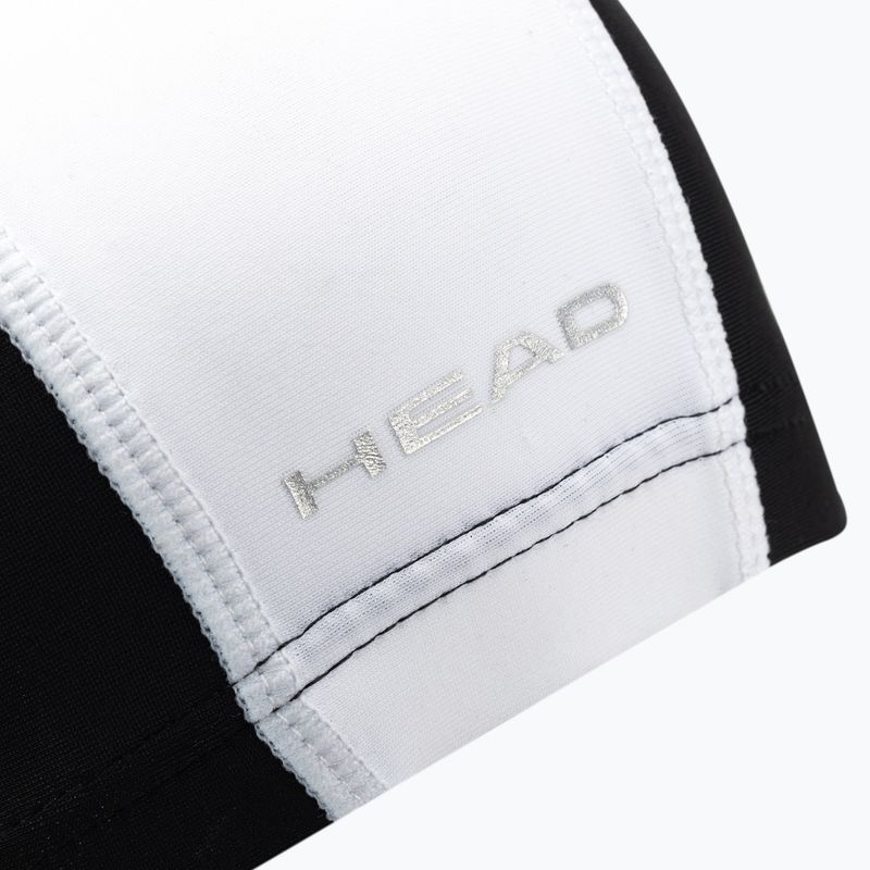 Cuffia da bagno HEAD per bambini Spandex Lycra nero/bianco 4