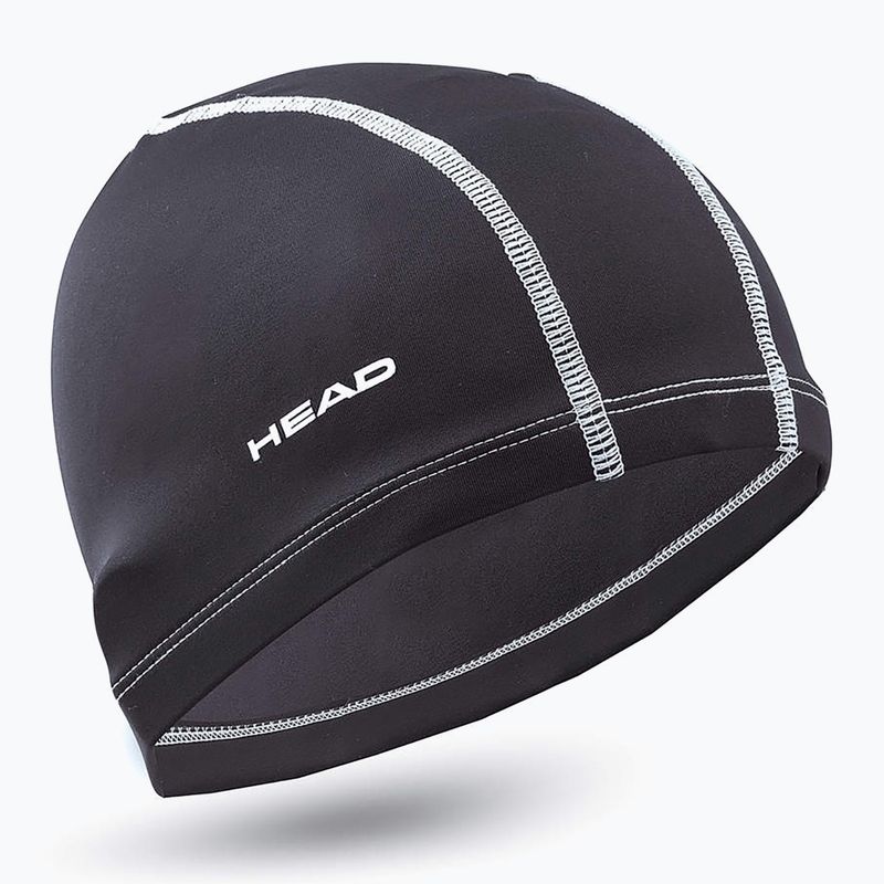 Cuffia da bagno HEAD per bambini Spandex Lycra nero/bianco 5