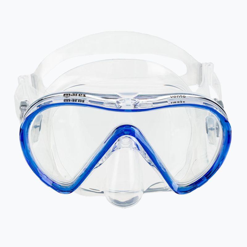 Mares Vento trasparente/blu set da immersione 3