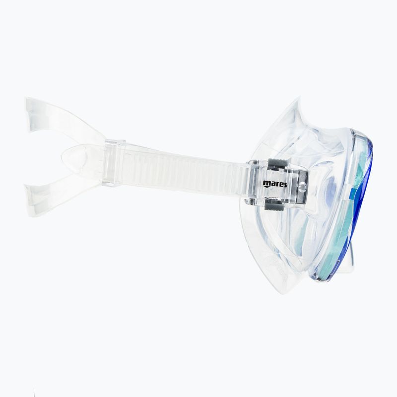 Mares Vento trasparente/blu set da immersione 4