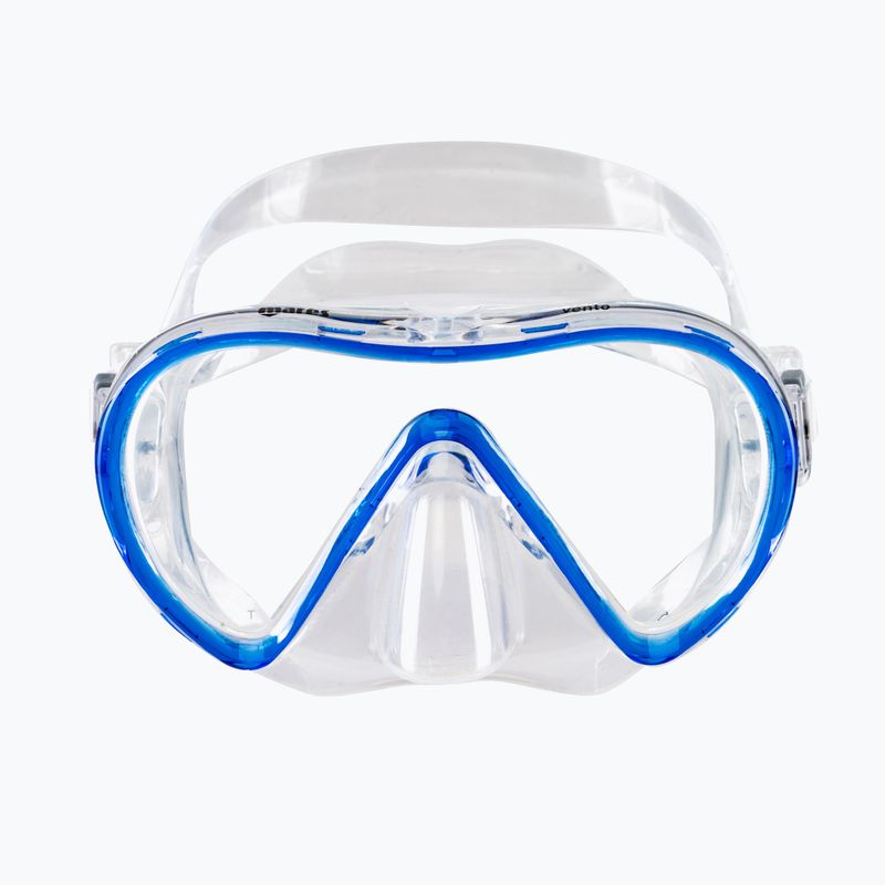 Mares Vento trasparente/blu set da immersione 10