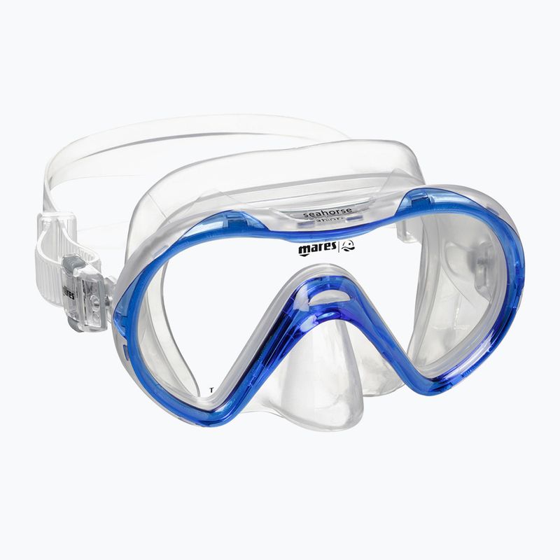 Mares Combo Seahorse blu reale/chiaro set snorkeling per bambini 2